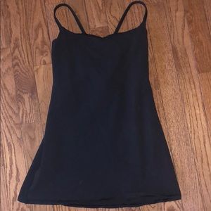 Size 4  Power Tank - Black- crisscross back-